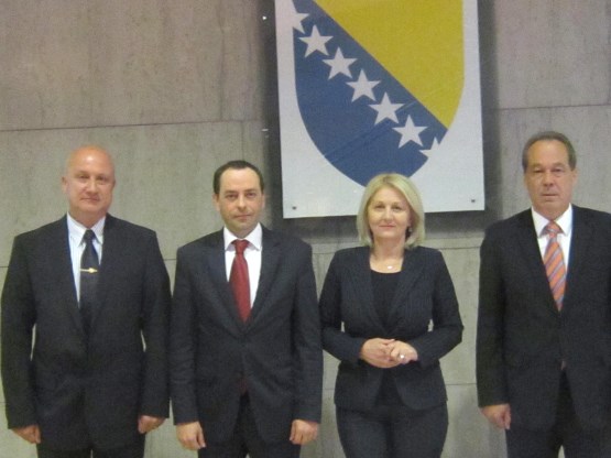 Rukovodstvo Zajedničke komisije za odbranu i sigurnost sastalo se sa predstavnicima ambasade Bugarske i Rumunije u BiH